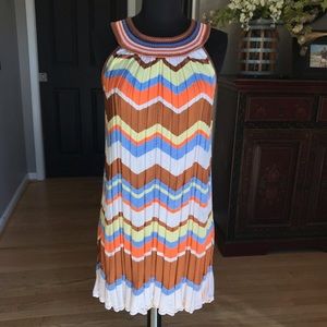 Missoni Classic Chevron Multicolored Knit Dress